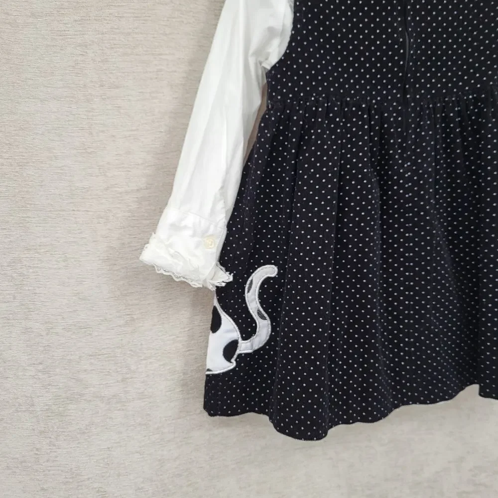 Girls Winter Fall Dress Bundle Formal Special Occasions Purple Velvet Black Cord